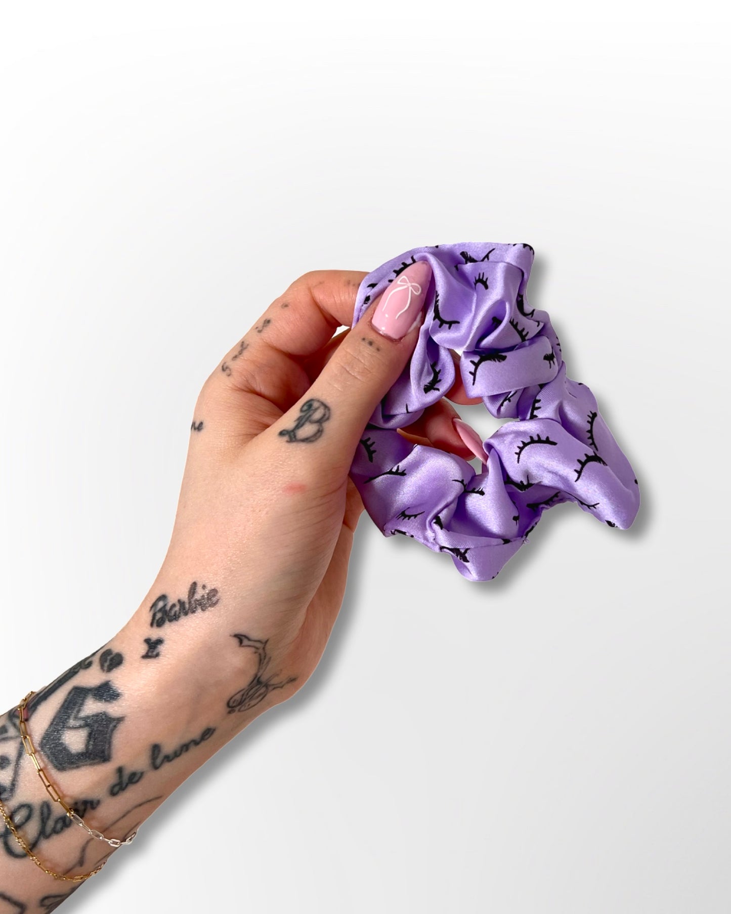 Ripsi silkkiscrunchie Lila