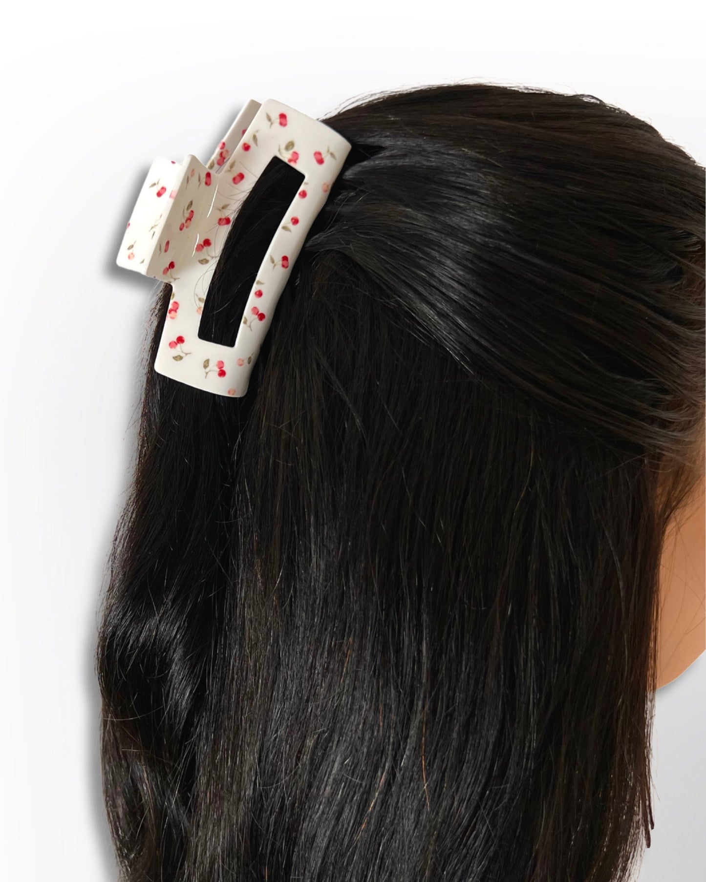 Valkoinen Kirsikka Hiusklipsi